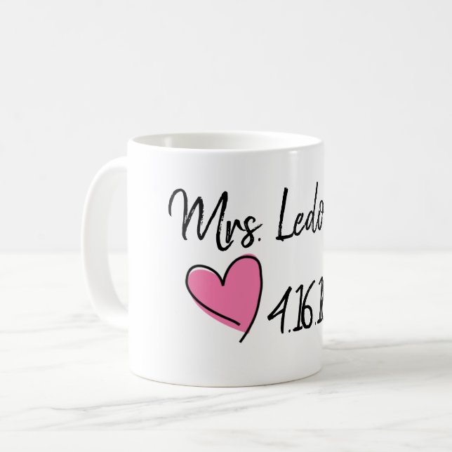 mrs bridal shower mug (Front Left)