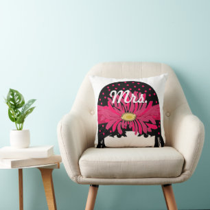 Mrs. Bride's Vintage Roaring 20's Flapper Girl Cushion