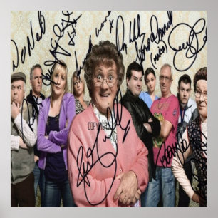 mrs browns boys signed poster