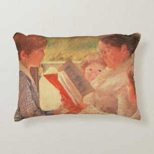 Mrs Cassatt Reading to her Grandchildren, 1888 Decorative Cushion