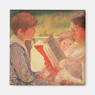 Mrs Cassatt Reading to her Grandchildren, 1888 Magnet