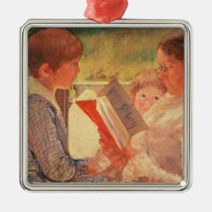 Mrs Cassatt Reading to her Grandchildren, 1888 Metal Tree Decoration