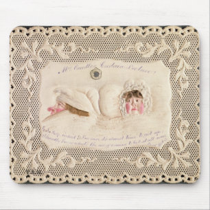 Mrs Caudle's Curtain Lecture, Victorian card from Mouse Mat
