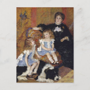 Mrs. Charpentier by Renoir Impressionist Painting Postcard