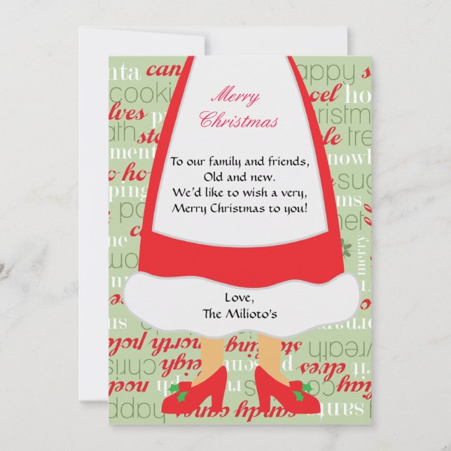 Mrs. Claus Christmas Card (Front)