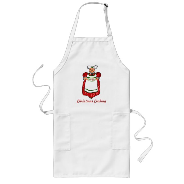 Mrs. Claus Christmas Cookies Apron (Front)