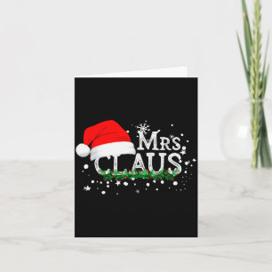 Mrs Claus Christmas Couples Matching Her Xmas Paja Card