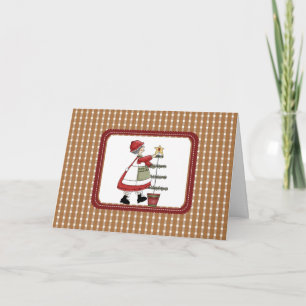 Mrs. Claus Country Christmas Cards