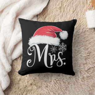 Mrs Claus Couples Matching Christmas Pyjamas Santa Cushion