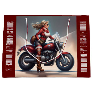 Mrs Claus Delivery Personalised Large Gift Bag