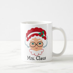 Mrs. Claus Face Personalised Holiday Coffee Mug