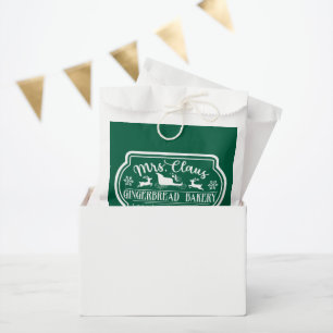 Mrs. Claus gingerbread bakery Favour Bags