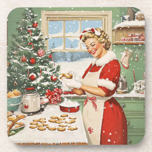 Mrs. Claus Holiday Baking Delight Coaster