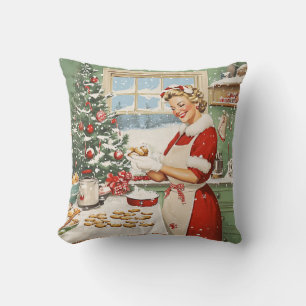 Mrs. Claus Holiday Baking Delight Cushion