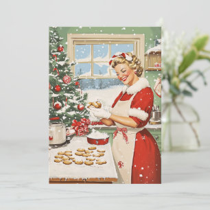 Mrs. Claus Holiday Baking Delight Invitation
