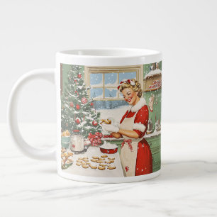 Mrs. Claus Holiday Baking Delight Large Coffee Mug