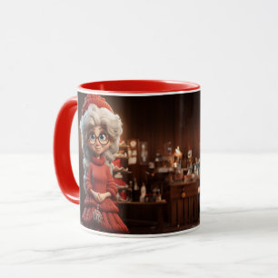 Mrs Claus Knit Dress Mug
