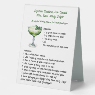 Mrs. Claus' Minty Christmas Signature Cocktail