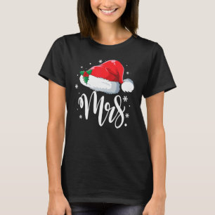 Mrs Claus Santa Christmas Matching Couple Pajamas  T-Shirt