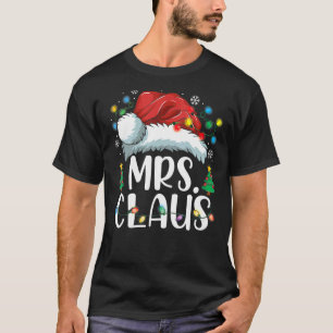 Mrs Claus Santa Hat Christmas Matching Couples Paj T-Shirt