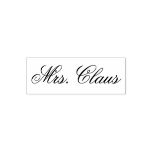 Mrs. Claus (Santa's Wife) Signature Self-inking Stamp
