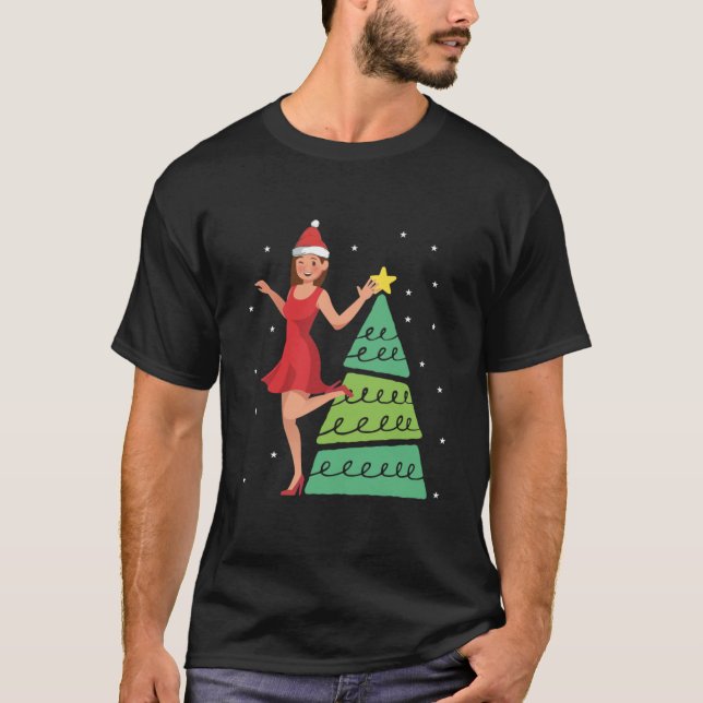 Mrs Claus Sexy Christmas T-Shirt (Front)