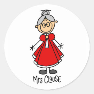 Mrs. Claus Sticker