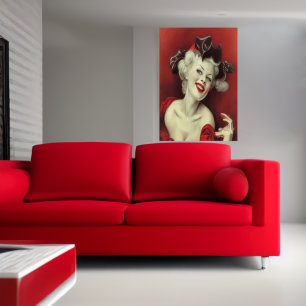 Mrs Clause   AI Art Poster