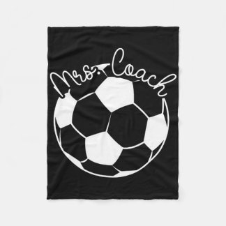 Mrs Coach Soccer Coach Wife Of A Soccer Coach  Fleece Blanket