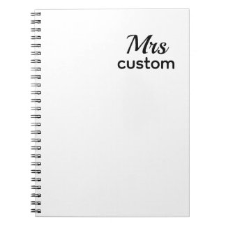 Mrs. Custom Notebook – Personalized Name