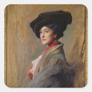 Mrs David Beatty, later the Countess Beatty Square Sticker