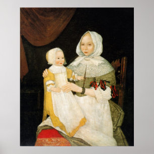 Mrs. Elizabeth Freake and Baby Mary, ca. 1671-1674 Poster