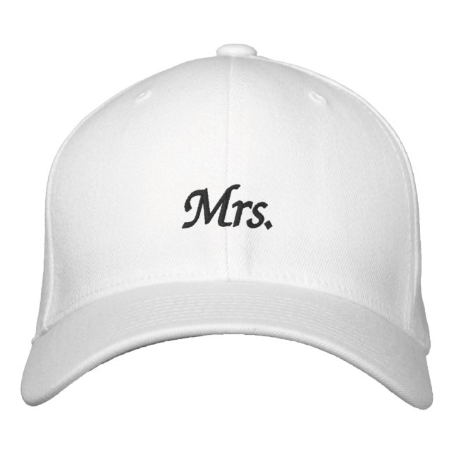 Mrs. Embroidered Hat (Front)