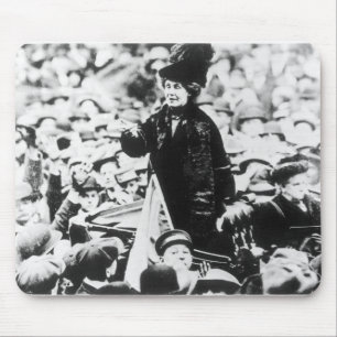 Mrs Emmeline Pankhurst  Addressing a Crowd Mouse Mat