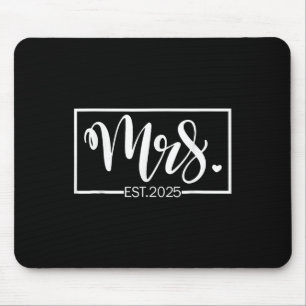 Mrs. Est. 2025 Just Married Wedding Wife Mr & Mouse Mat
