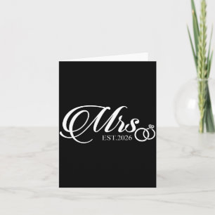 Mrs Est 2026 Married Mr Est 2026 Wedding Card