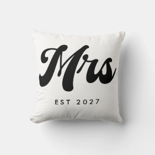 Mrs EST year Cushion