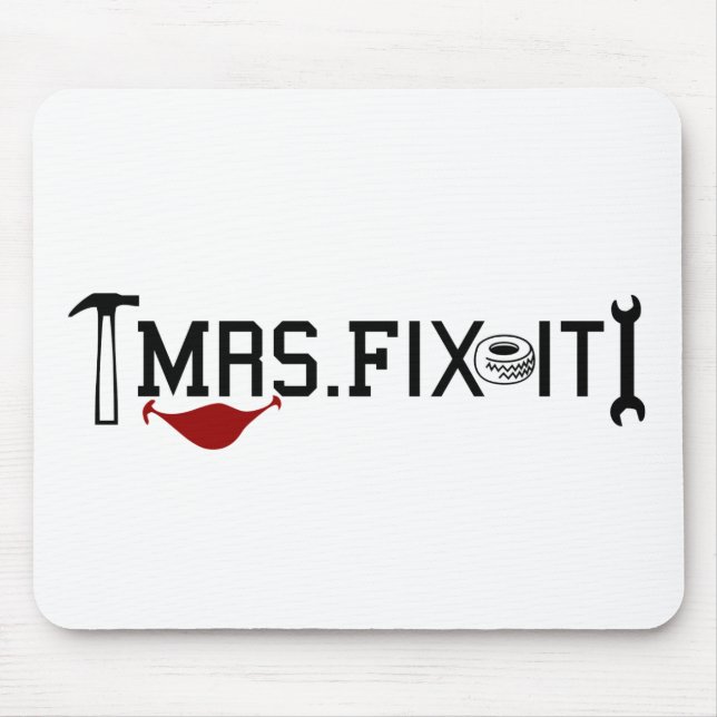 Mrs Fix it Mouse Mat (Front)