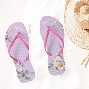 Mrs. flip-flops, Bridal sandals, Personalized Flip Flops