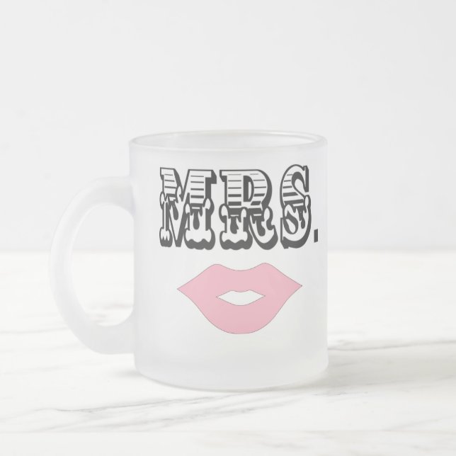 Mrs. - frosted mug (Left)
