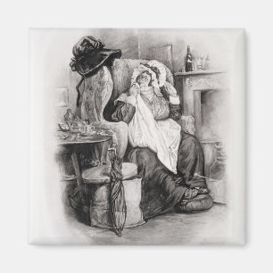 Mrs Gamp, from 'Charles Dickens: A Gossip about hi Magnet