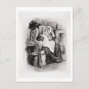 Mrs Gamp, from 'Charles Dickens: A Gossip about hi Postcard