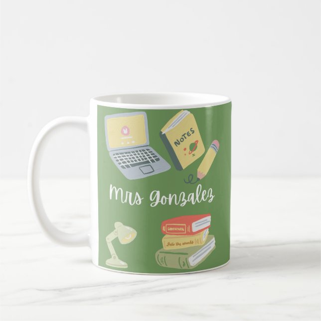 Mrs Gonzalez Teacher Coffee Mug (Left)