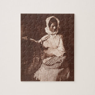 Mrs Hall, Newhaven, c.1843-47 (salt paper print fr Jigsaw Puzzle