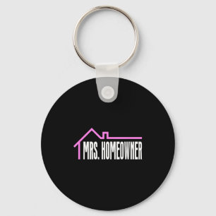 Mrs. Homeowner First Time Homeowner Housewarming  Key Ring