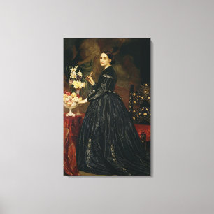 Mrs James Guthrie, c.1864-5 (oil on canvas) Canvas Print