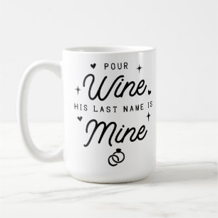 MRS Just Married Cute Wedding Announcement Bride Coffee Mug