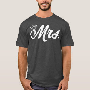 Mrs Just Married Wife Bride Engagement Honeymoon T-Shirt