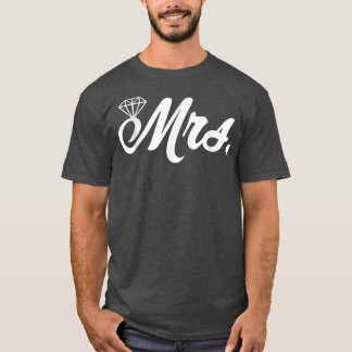 Mrs Just Married Wife Bride Engagement Honeymoon T-Shirt