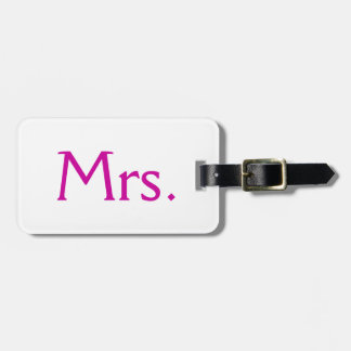 Mrs. Luggage Tag